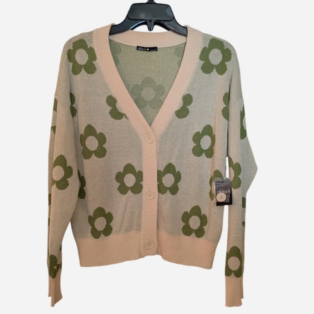 Floral Cardigan (Flaw- See Description)